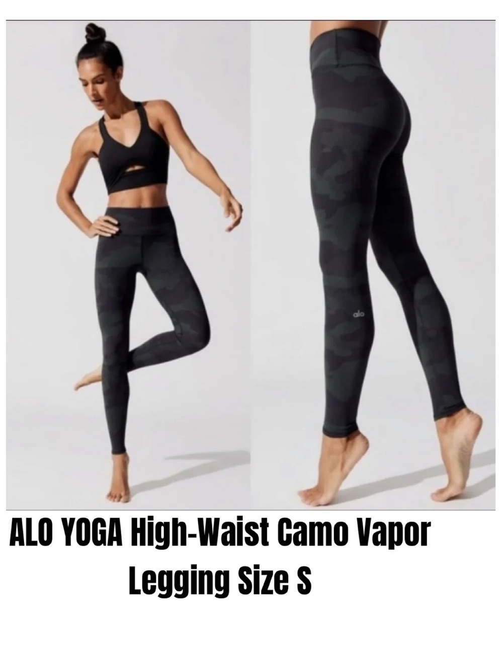 ALO YOGA High-Waist Camo Vapor Legging Size S